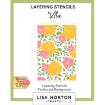 Picture of Lisa Horton Crafts Layering Stencils | Σετ Στενσιλ με Floral Φόντο - Floribunda Background, 8 τεμ.