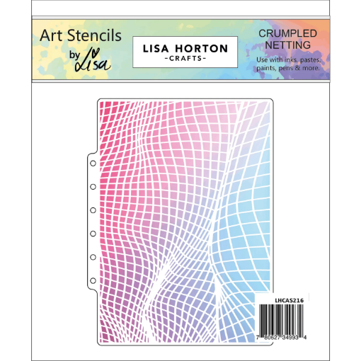 Picture of Lisa Horton Crafts Art Stencils | Στένσιλ για Φόντα - Crumpled Netting, 1 τεμ.