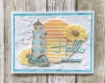 Picture of Lisa Horton Crafts Layering Stencils | Σετ Στενσιλ με Φάρο - Landscape Lighthouse, 11 τεμ.