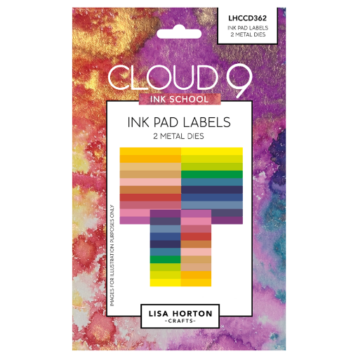 Picture of Lisa Horton Crafts Cloud 9 Ink School | Σετ Μήτρες Κοπής – Ink Pad Labels, 2 τεμ.