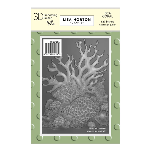 Picture of Lisa Horton Crafts 3D Embossing Folder | Φάκελος Ανάγλυφης Αποτύπωσης – Sea Coral, 5x7”