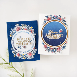 Picture of Pinkfresh Studio Dies | Circle Floral Die Set - Circle Florals, 9 pcs