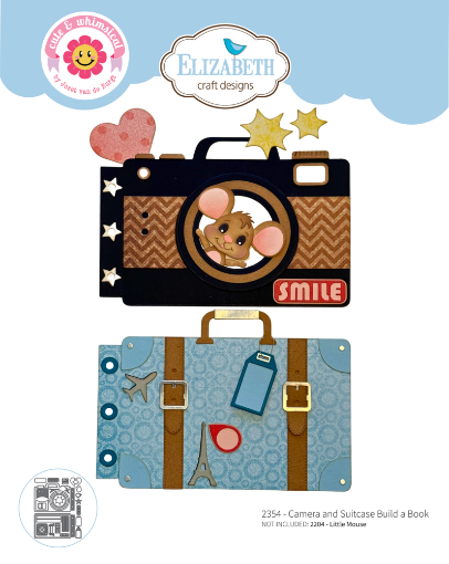 Picture of Elizabeth Craft Designs Dies by Cute & Whimsical | Σετ Μήτρες Κοπής – Build a Book: Camera and Suitcase, 32 τεμ.