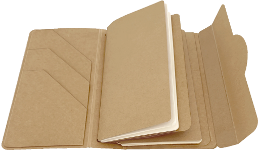 Picture of Graphic 45 Staples Travel Album with Inserts Kraft - Ταξιδιωτικό Άλμπουμ με Θήκες, Waterfall Folder & Σημειωματάρια