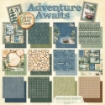 Picture of Graphic 45 Adventure Awaits 8x8 Inch Collection Pack - Σετ Χαρτιών Scrapbooking Διπλής Όψης, 24 Φύλλα