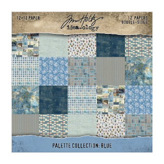 Picture of Tim Holtz Idea-ology Μπλοκ Scrapbooking Διπλής Όψης 12" x 12" – Palette Collection, Blue