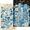 Picture of Graphic 45 Ocean Blue Keepsake Kit with Exclusive Metal Die-Set - Συλλεκτικό Σετ Scrapbooking 12" x 12" με Αποκλειστική Μήτρες Κοπής