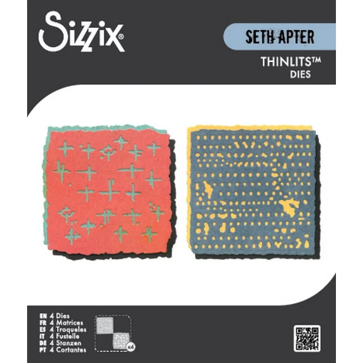 Picture of Sizzix Thinlits Dies | Σετ από 4 Μήτρες Κοπής – Paper Cutz #2 by Seth Apter