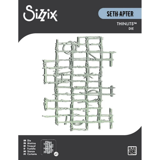Picture of Sizzix Thinlits Dies by Seth Apter | Μήτρα Κοπής – Gridiron, 1 τεμ.