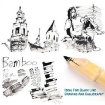 Picture of Aitoh Bamboo Pen | Διπλή Πένα Μπαμπού για Καλλιγραφία, Sumi-E & Μελάνια - Large 