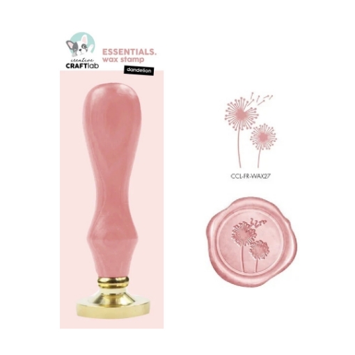Picture of Studio Light Creative Craftlab Wax Stamp | Σφραγίδα Κεριού με Ξύλινη Λαβή - Dandelion Essentials