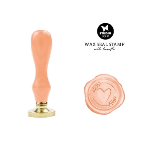 Picture of Studio Light Wax Stamp | Σφραγίδα Κεριού με Ξύλινη Λαβή - Heart