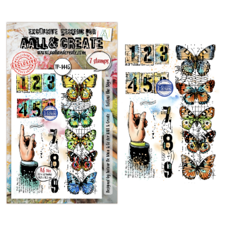 Picture of AALL & Create Clear Stamps by Autour De Mwa & Co | Σετ Σφραγίδες – Dispatch Transit: Follow the Sign, 7 τεμ.
