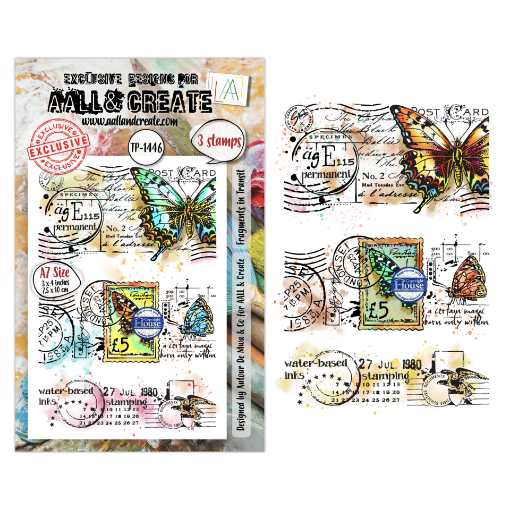 Picture of AALL & Create Clear Stamps by Autour De Mwa & Co | Σετ Σφραγίδες – Dispatch Transit: Fragments in Transit, 3 τεμ.