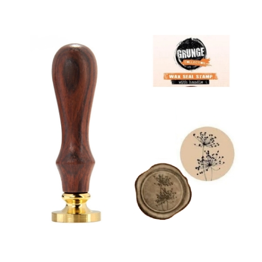 Picture of Studio Light Wax Stamp | Μεταλλική Σφραγίδα Κεριού με Ξύλινη Λαβή - Grunge Thistle