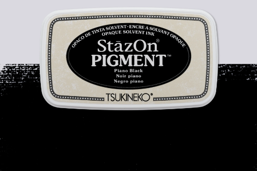 Picture of Tsukineko StazOn Pigment Ink Pad | Μόνιμο Μελάνι για Μη Πορώδεις Επιφάνειες – Piano Black
