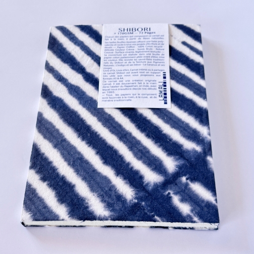 Picture of Lamali Shibori Indigo Journal A4 | Χειροποίητο Journal 100% Βαμβάκι 170gsm, 72 σελ.