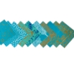 Picture of Olino Χειροποίητο Χαρτί Lokta 90gsm 30 x 21 cm - Turquoise Gold, 10 φύλλα
