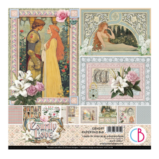 Picture of Ciao Bella Χαρτιά Scrapbooking 8” x 8” – Courtly Love, 12 τεμ.