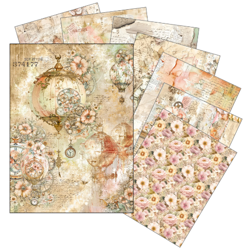 Picture of Ciao Bella Rice Paper A5 | Ριζόχαρτα Lost in Time, 8τεμ