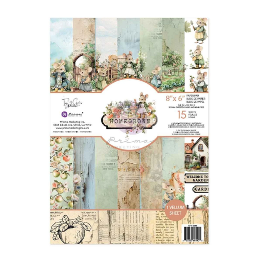 Picture of Prima Marketing Χαρτιά Scrapbooking 6" x 8" – Homegrown Collection