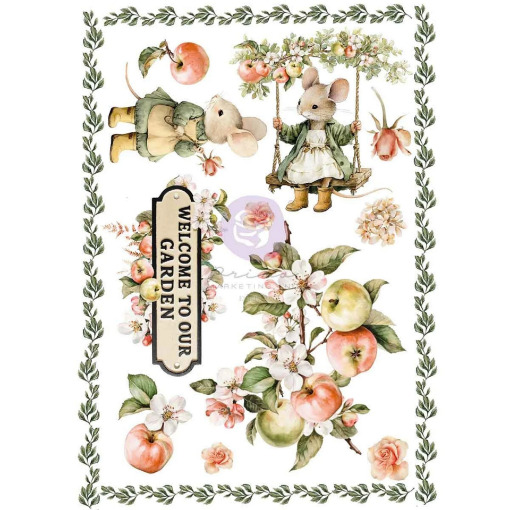 Picture of Prima Marketing Rub-On Transfer A4 – Homegrown Collection