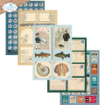 Picture of Elizabeth Craft Designs Patterned Cardstock A5 | Χαρτιά Rest & Relaxation Everyday Ephemera 2, A5