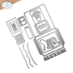Picture of Elizabeth Craft Designs Dies by Everyday Memories | Σετ Μήτρες Κοπής – Rest & Relaxation: Library Pockets & Accessories, 19 τεμ.