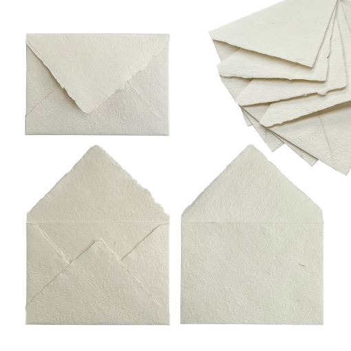 Picture of Lamali  Χειροποίητοι Fine Art Φάκελοι C6 150gsm – Natural White, 10 τεμ.