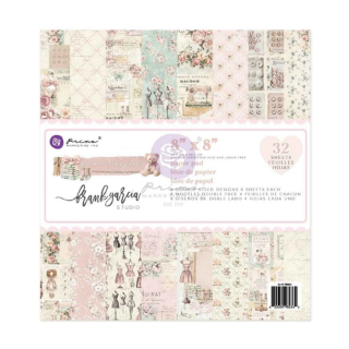 Picture of Prima Marketing Scrapbooking Paper Pad 8” x 8” | Μπλοκ Scrapbooking Buttons & Keepsakes by Frank Garcia, 8” x 8”