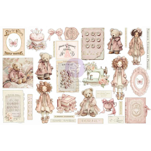 Picture of Prima Marketing Διακοσμητικά Εφήμερα – Buttons & Keepsakes, Quilted Memories, 64 τεμ.