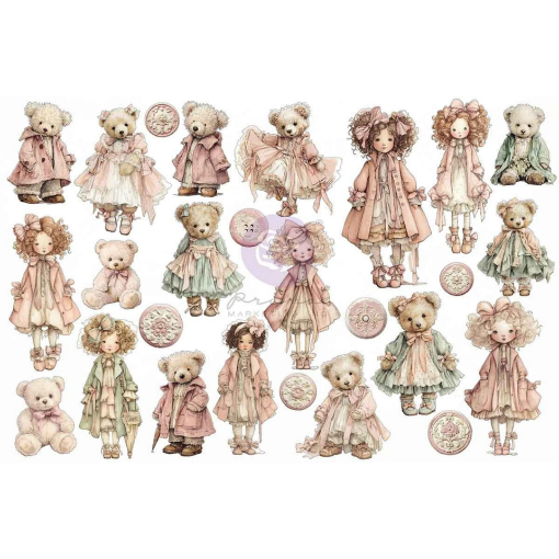 Picture of Prima Marketing Ephemera | Διακοσμητικά Εφήμερα Buttons & Keepsakes Cherished Companions by Frank Garcia, 52τεμ