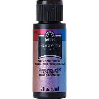 Picture of FolkArt Dragonfly Glaze | Ιριδίζον Ακρυλικό Μέσο – Red-Violet-Blue Shift, 2 oz